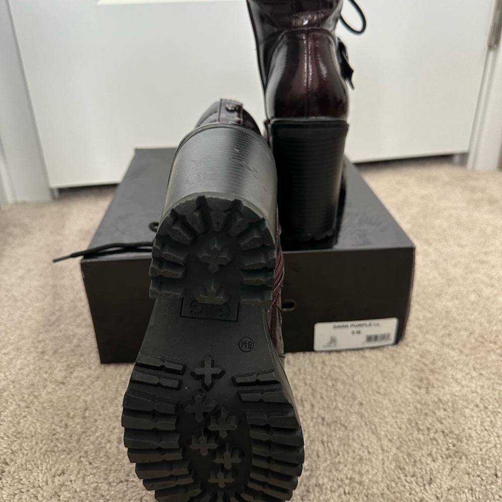 GBG Guess Dark Purple Booties - Sz 8 - Picture 7 of 7
